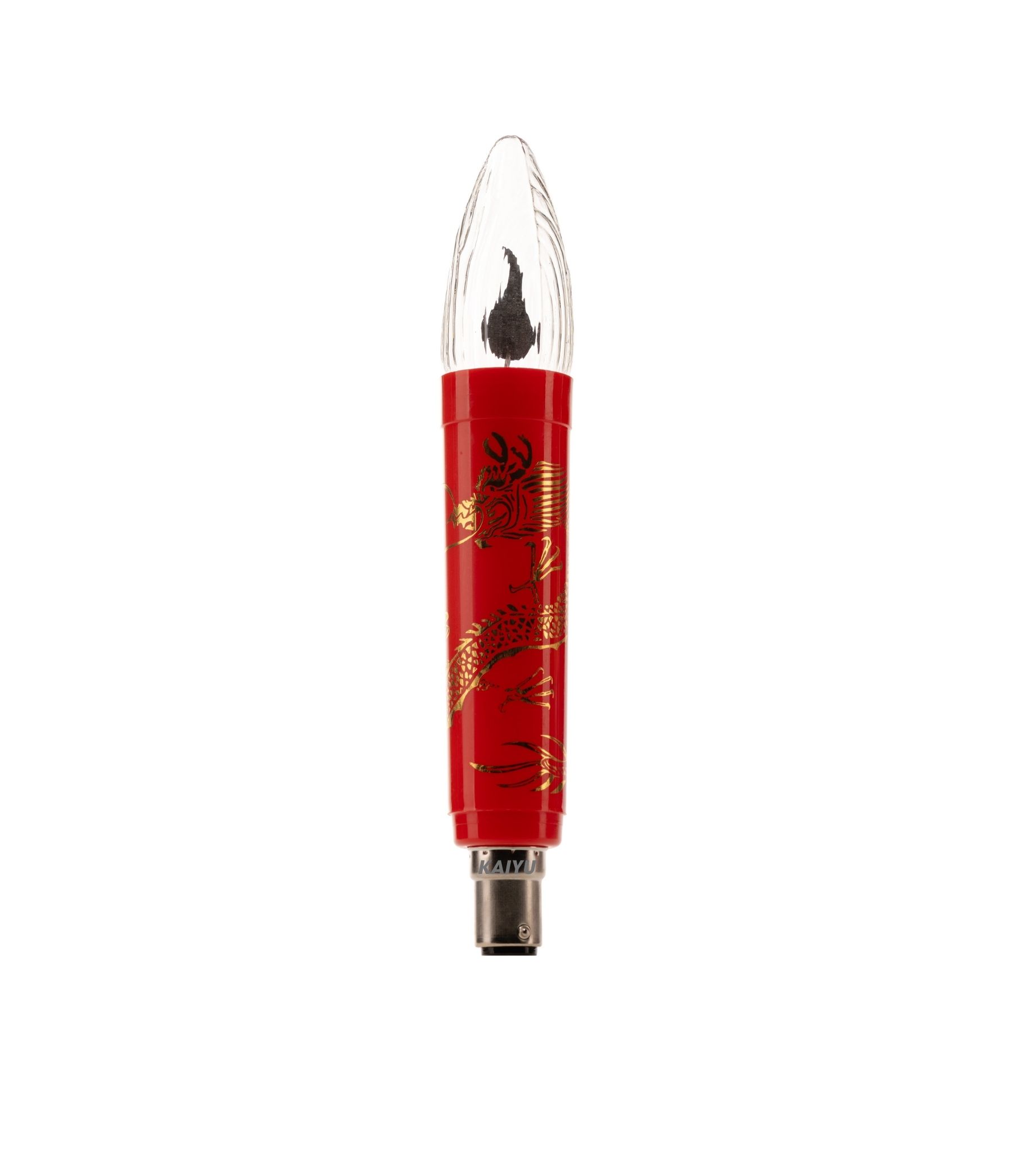 C32 1W BA15DS Flicker Flame Candle Light With Gold Dragon Totem - Image 2