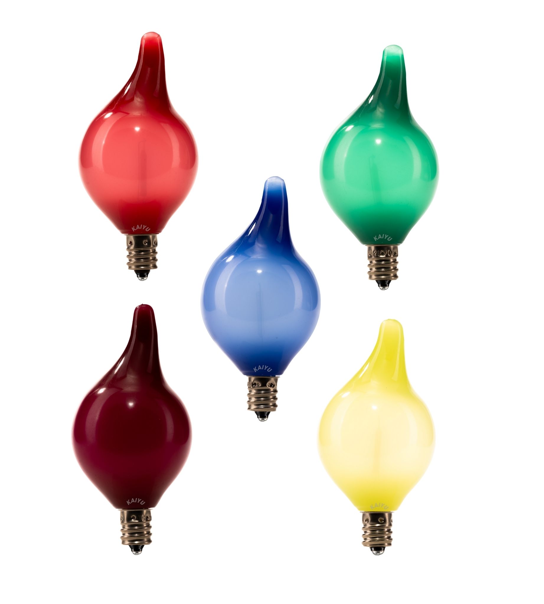 C45 0.6W E12 Plastic LED filament bulb(Multi-color)