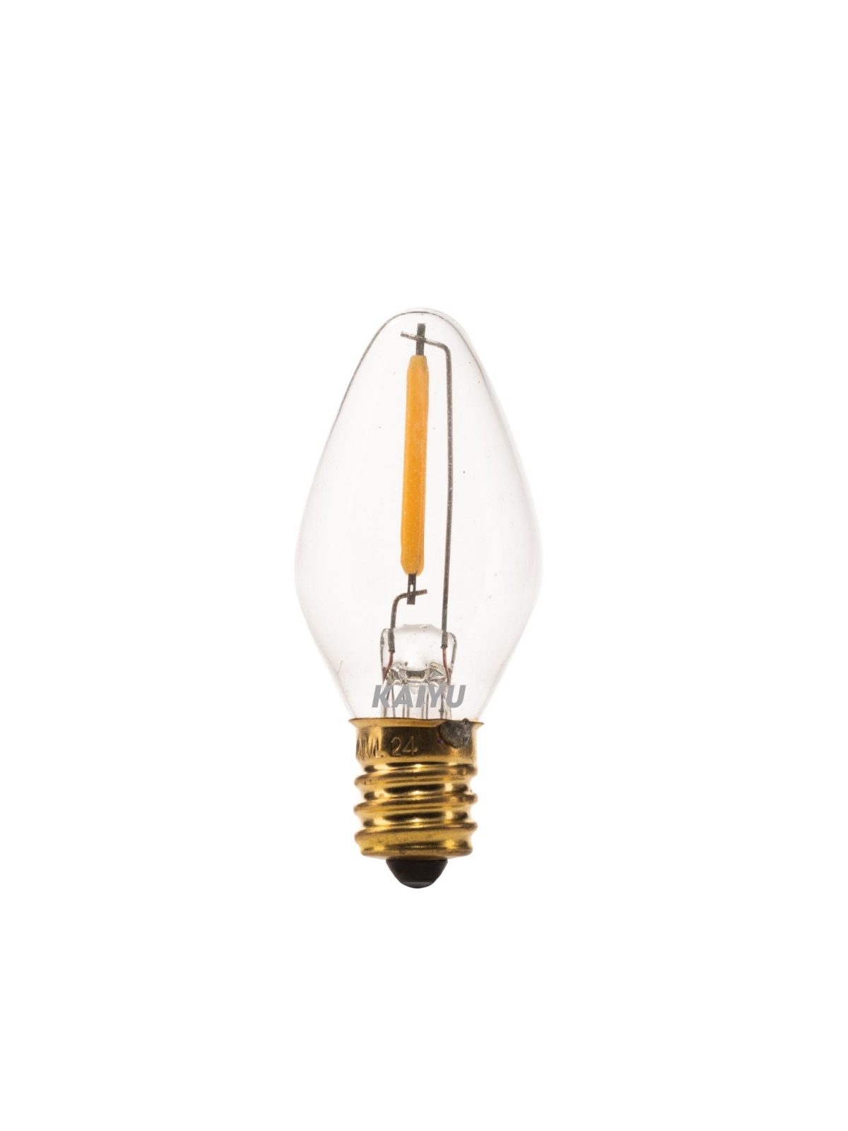 C7 0.6W E12 Clear Glass LED Filament bulb, warm white