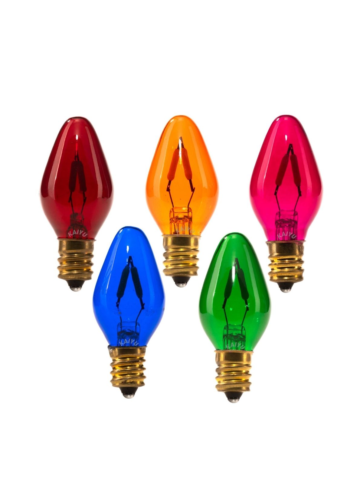 C7 0.6W E12 multi-color transparent LED Filament bulb