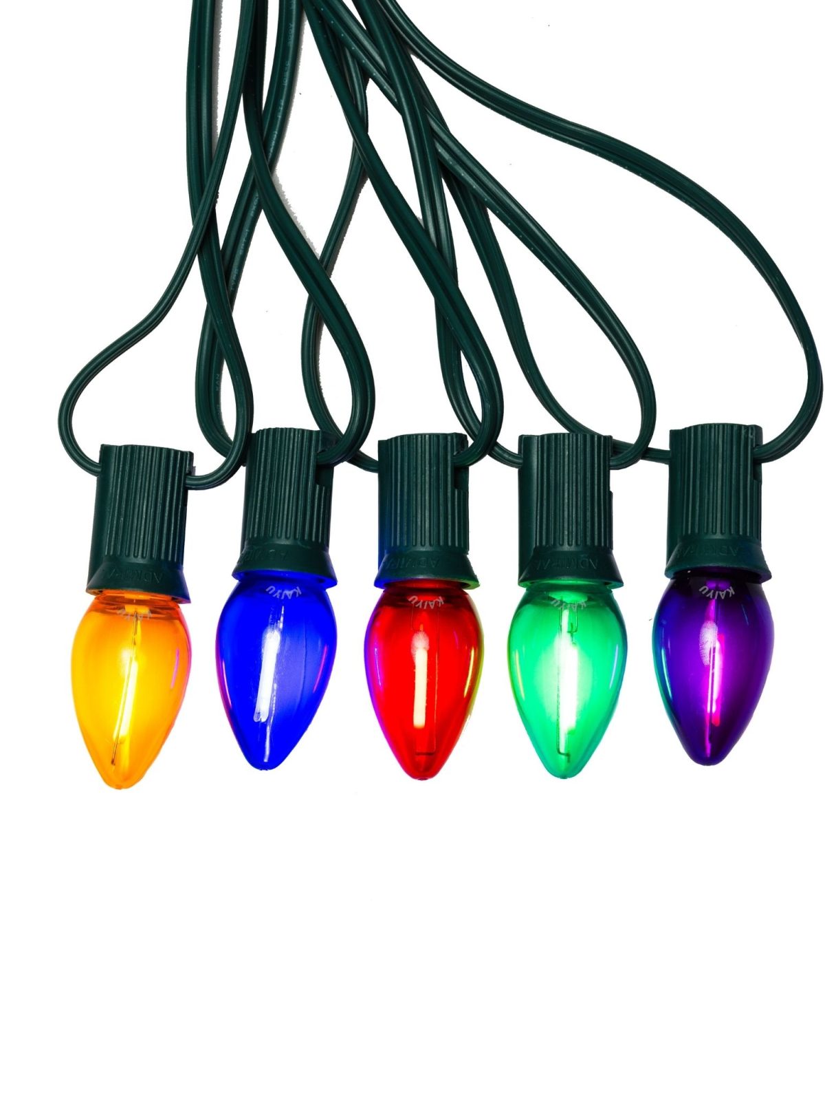 10ft~100ft C7 Plastic LED String Lights (Multi-color)