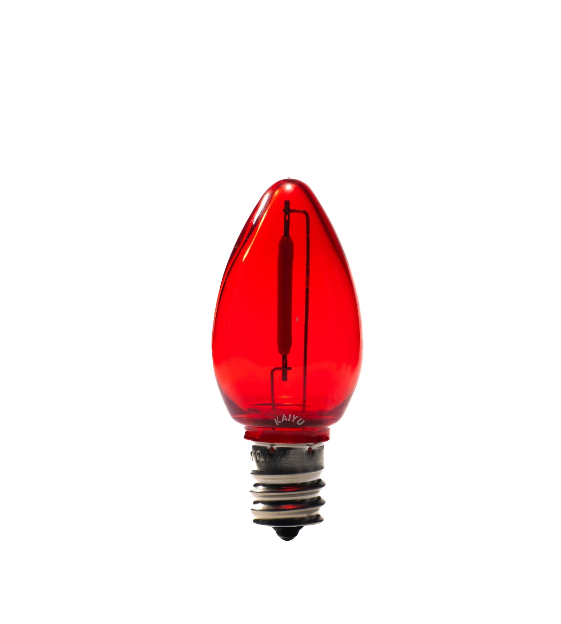 C7 0.6W E12 Plastic LED filament bulb(Multi-color) - Image 3