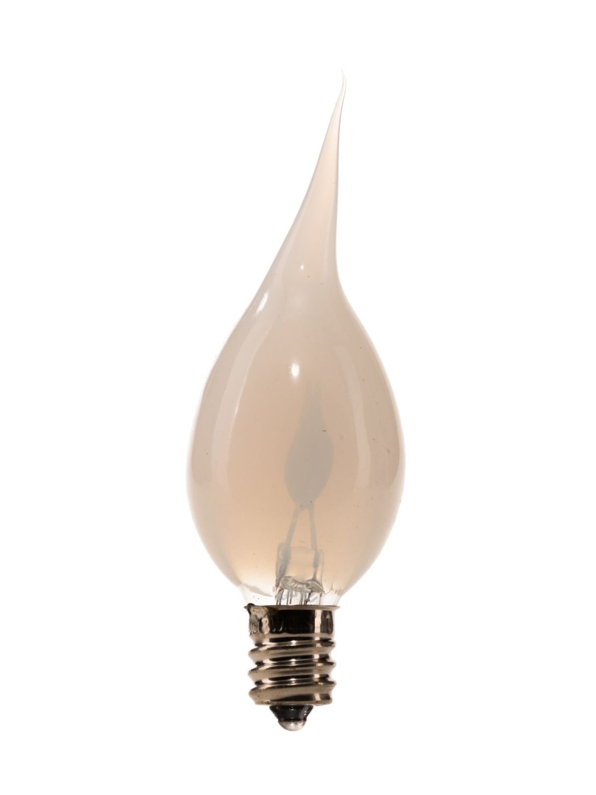 C7 1W E12 Silicone Dipped Flickering Flame Candle Light Bulb