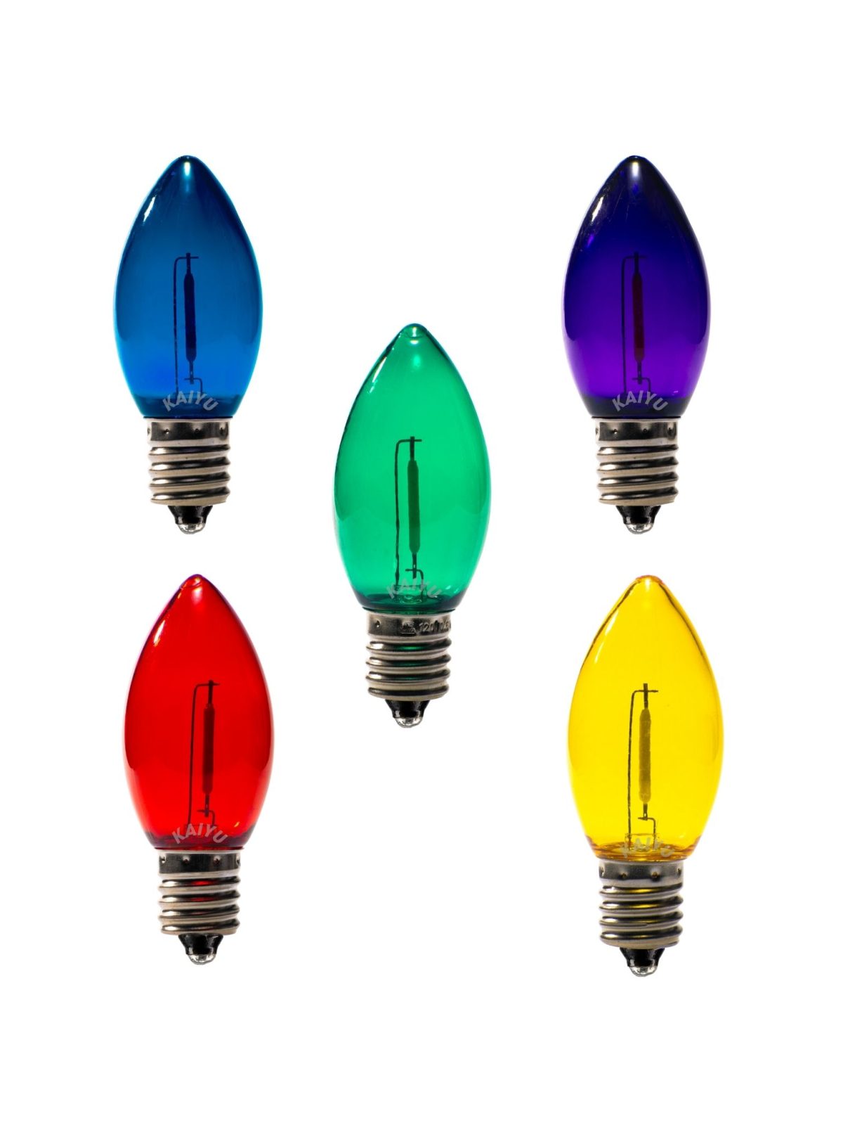 C9 0.6W E17 Plastic LED filament bulb(Multi-color)