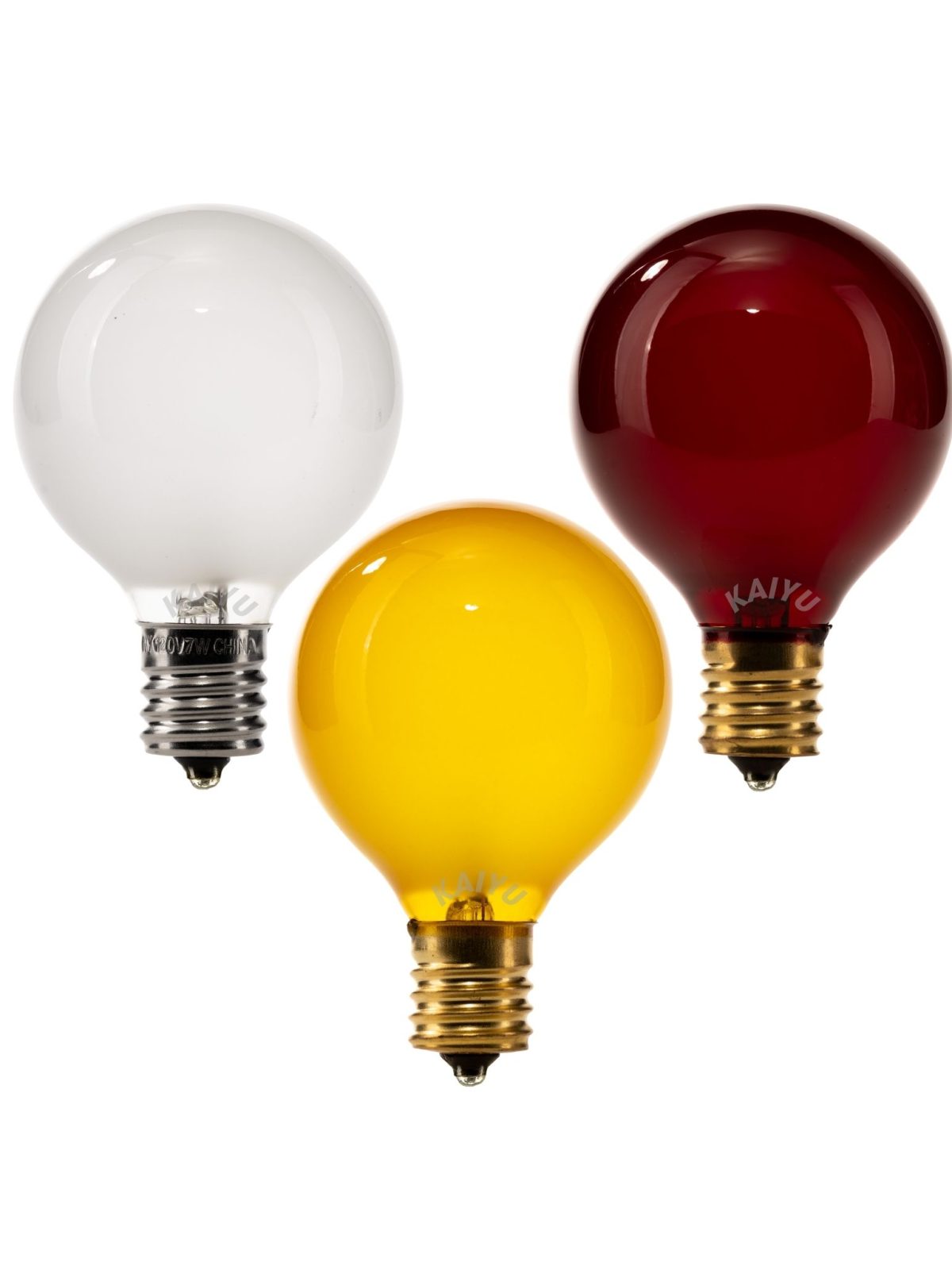 G50 7W E17 multi-color Inner Frosted incandescent bulb