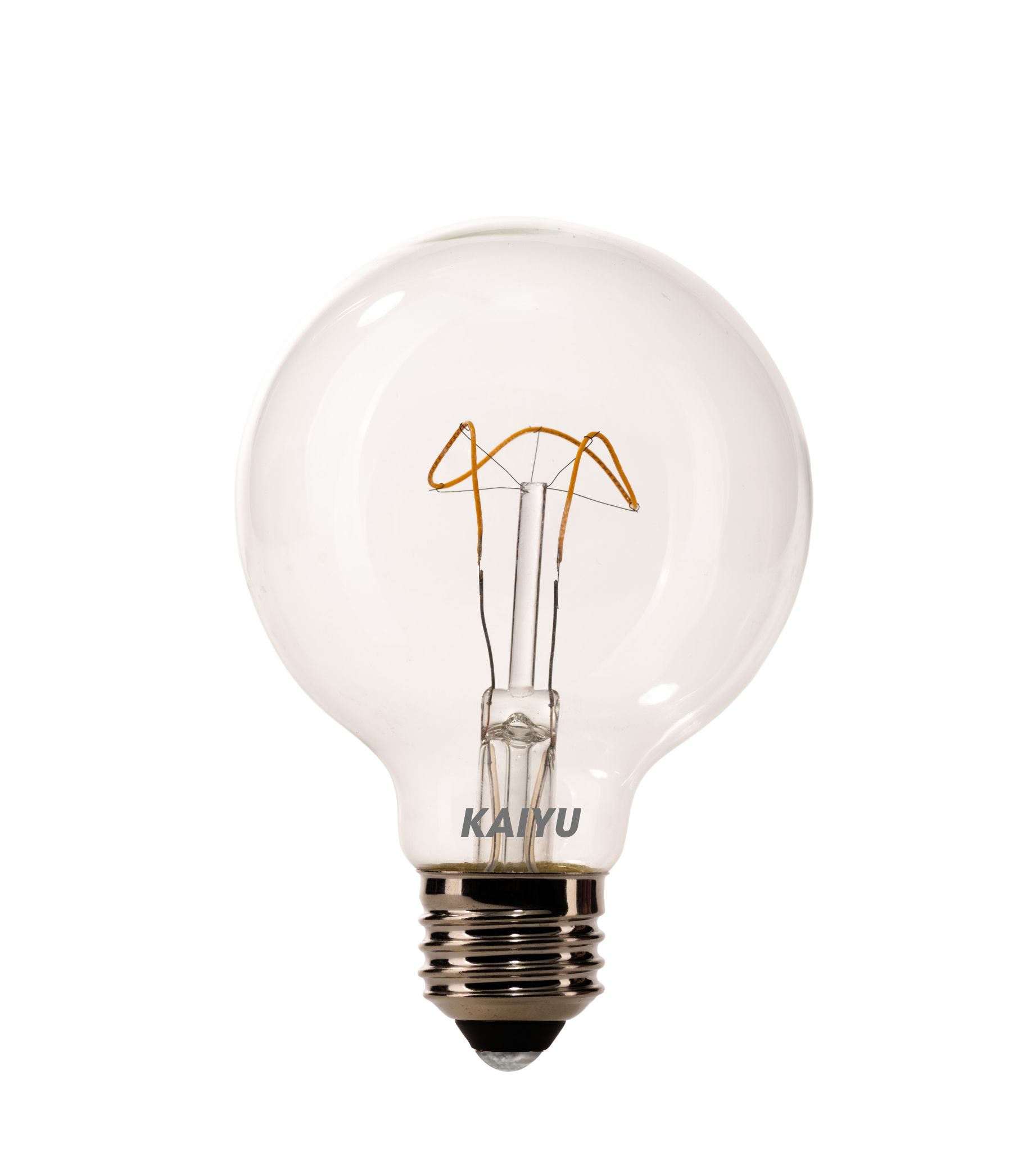 G80 2W E26/27 Warm White LED Filament Bulb
