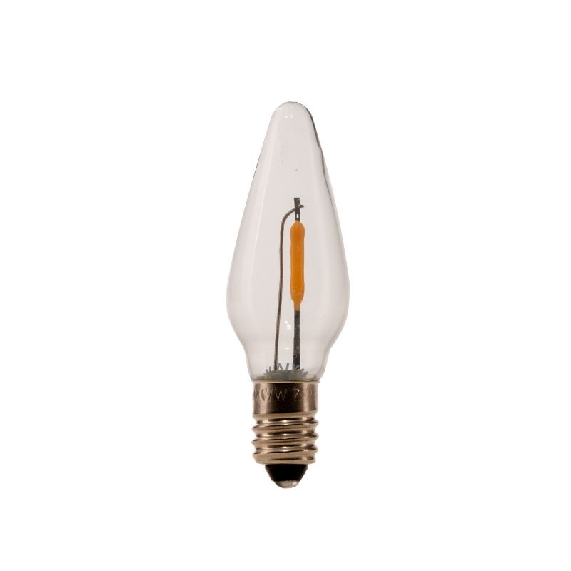 C18 0.5W E10 Glass Clear LED Filament bulb, 10-55V