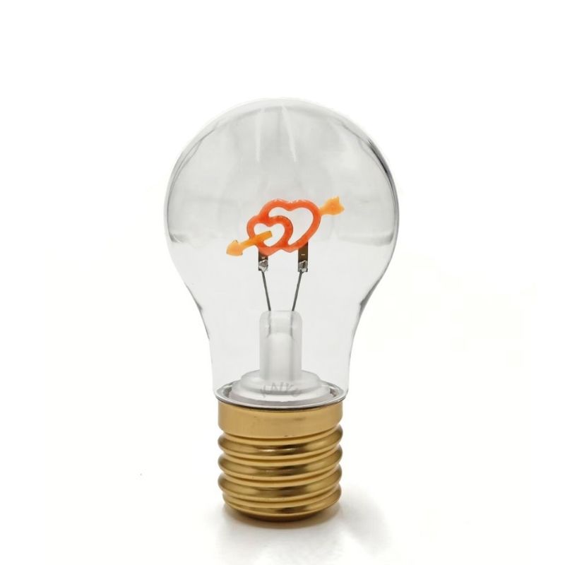 Cordless Two Hearts With An Arrow Light Bulb