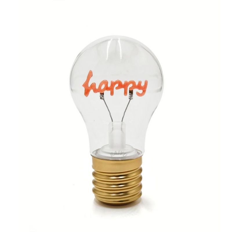 Cordless  "HAPPY" Light Bulb