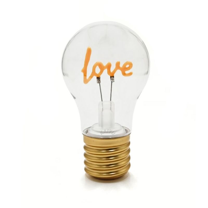Cordless "Love" Light Bulb