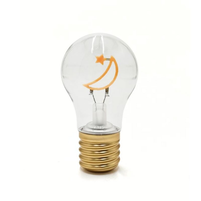 Cordless Star & Moon Light Bulb