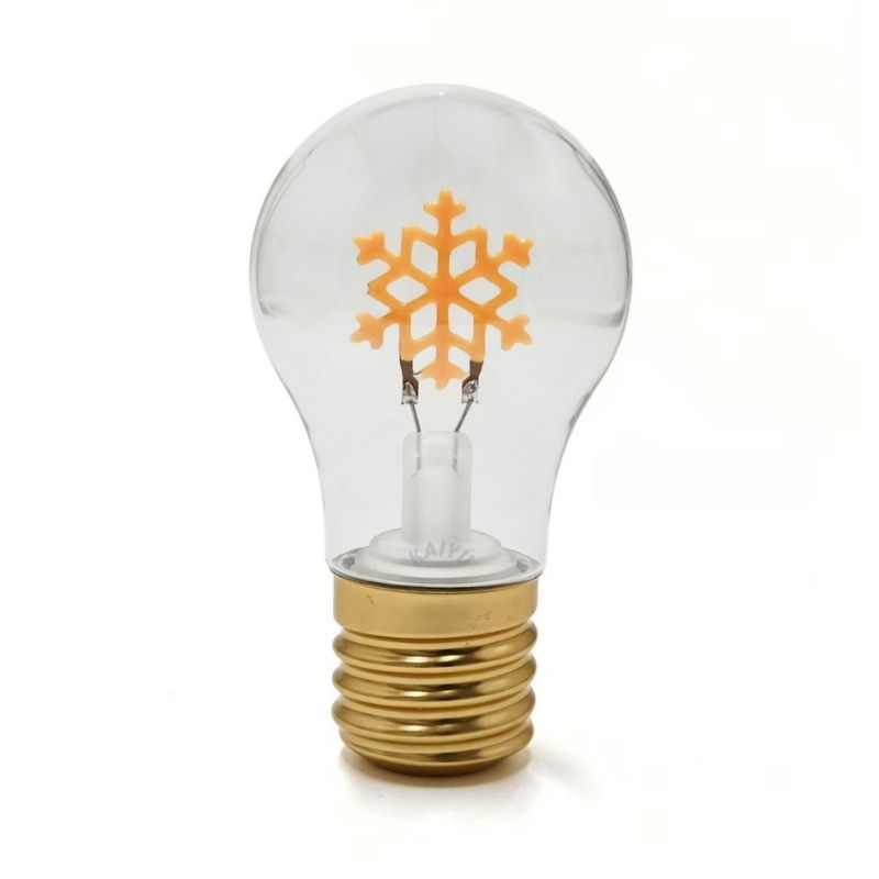 Cordless Snowflake Light Bulb